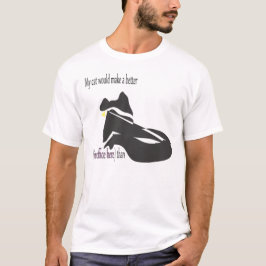 Camiseta Meu gato para o cargo público