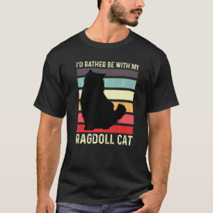Camiseta Meu Gato Ragdoll Pessoa Preguiçosa