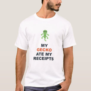 Camiseta Meu Gecko Comeu Meus Recibos