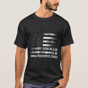 Camiseta Meu Genro É Meu Filho Favorito Bandeira Americana