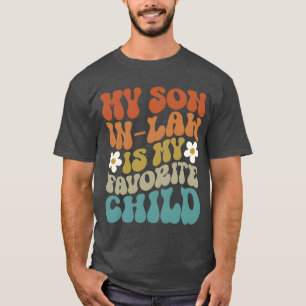 Camiseta Meu genro é meu filho favorito Garota retrô dos an