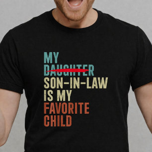 Camiseta Meu Genro é Meu Filho Favorito Retro