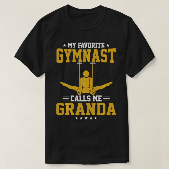 Camiseta Meu ginasta favorito me chama de Granda 1 (Frente do Design)