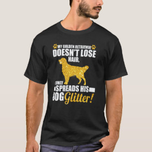 Camiseta Meu Golden Retriever Espalha Seu Brilho de Cachorr