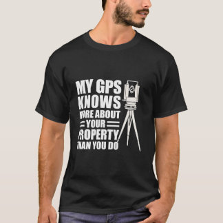 Camiseta Meu GPS Sabe Mais Sobre Sua Propriedade Do Que Voc