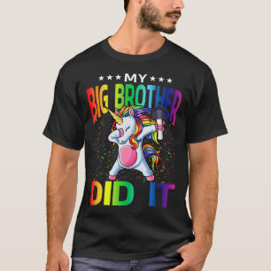 Camiseta Meu Grande Irmão Fez Isso Graduando Unicórnio