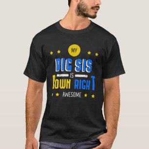 Camiseta Meu Grande Sis Está Abaixo A Síndrome Incrível Par