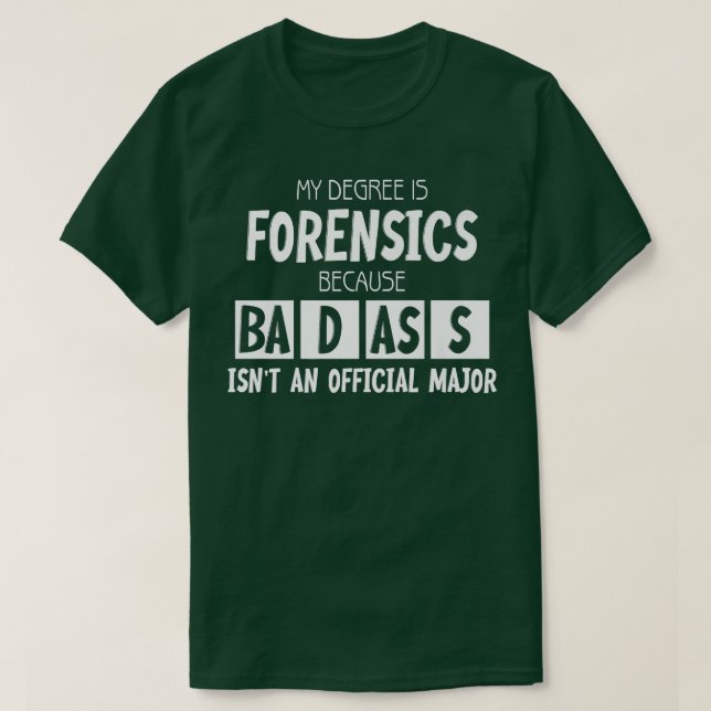 Camiseta Meu Grau É Premium De Ciência Forense (Frente do Design)