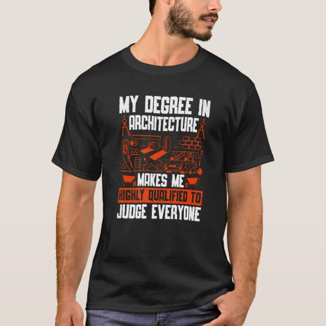 Camiseta Meu Grau Em Arquitetura De Construção É (Frente)