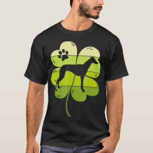Camiseta Meu Greyhound é meu amuleto sortudo São Patricks