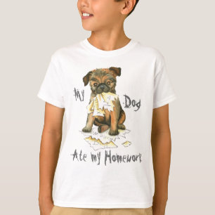 Camiseta Meu Griffon De Bruxelas Comeu Minha Casa