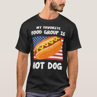 Camiseta Meu Grupo de Comidas Favorito É Design de Sinaliza