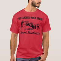 Meu Grupo de Rock Favorito Monte Rushmore Tee