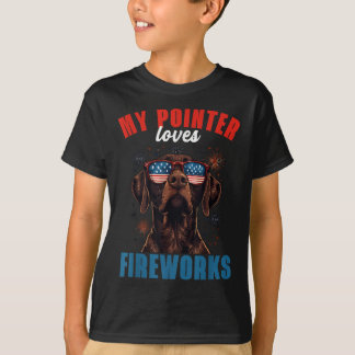 Camiseta Meu Gsp Adora Fogos De Artifício 4 De Julho Patrió