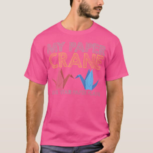 Camiseta Meu guindaste de papel bate seu plano de papel dob