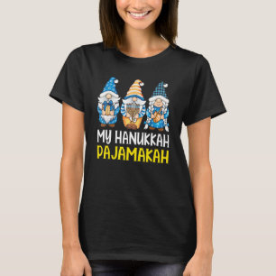 Camiseta Meu Hanukkah Pajamakah Gnomo Chanukah Pajamas Mulh