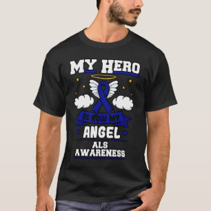 Camiseta Meu Herói Agora É Meu Angel ALS - Diso Neurodegene