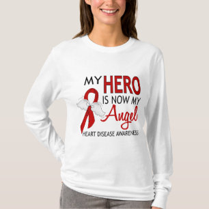 Camiseta Meu herói é minha doença cardíaca do anjo