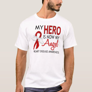 Camiseta Meu herói é minha doença cardíaca do anjo