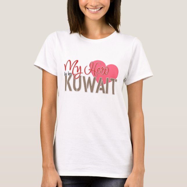 Camiseta Meu herói está em Kuwait (Frente)