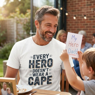 Camiseta Meu Herói Me Chama de Filho Dia dos Pais 
