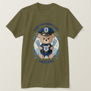 Camiseta 👮 ‍ ♂️ "Meu Herói, Meu Pai" - Primeiro Dia do Pai