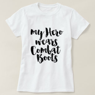 Camiseta Meu Herói Veste Combater Boots