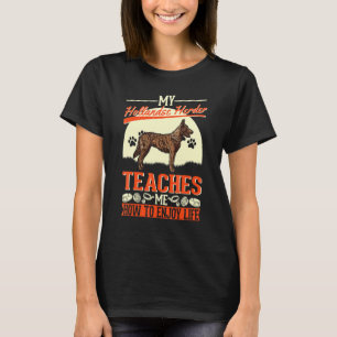 Camiseta Meu Hollandse Herder Me Ensina a Aproveitar a Vida