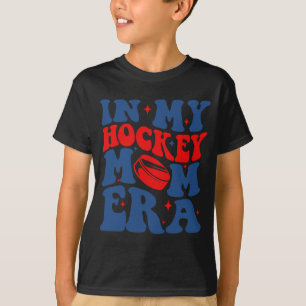 Camiseta Meu Hóquei Era Era Groovy Hockey Mãe Mãe Mãe Mothe