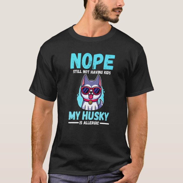 Camiseta Meu Husky é Alérgico (Frente)