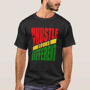 Camiseta Meu Hustle Parece Diferente - Verde Amarelo Vermel