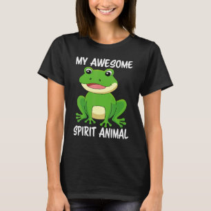 Camiseta Meu incrível animal espiritual é um anfíbio sapo s