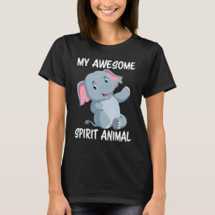 Camiseta Meu incrível animal espiritual é um elefante de ci