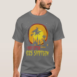Camiseta Meu Irlandês-Setter Dirige Shotgun, Spooky Wity Ha