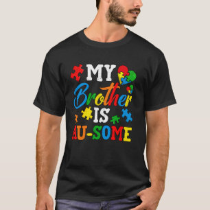 Camiseta Meu Irmão É Incrível Conscientização do Autismo Su