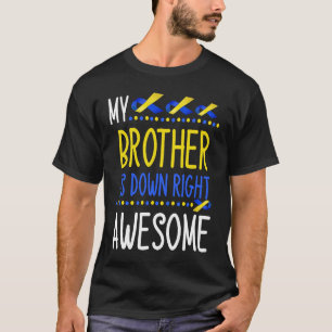 Camiseta Meu Irmão É Totalmente Incrível Síndrome de Down A