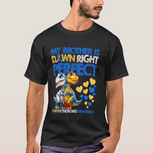 Camiseta Meu Irmão É Totalmente Perfeito Conscientização do (Frente)