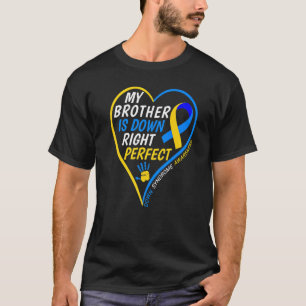Camiseta Meu Irmão É Totalmente Perfeito Síndrome de Down