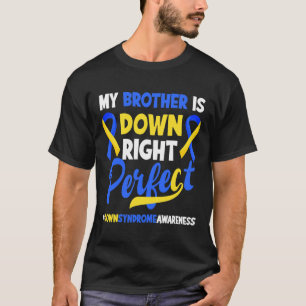 Camiseta Meu Irmão É Totalmente Perfeito Síndrome de Down C