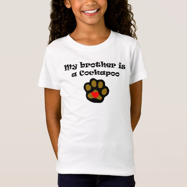 Camiseta Meu irmão é um Cockapoo (Frente)