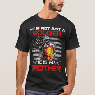 Camiseta Meu Irmão É Um Soldado, Irmã Do Exército Orgulhoso