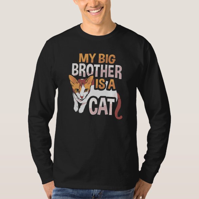 Camiseta Meu Irmão Grande É Um Gato De Gato 1 (Frente)
