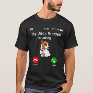 Camiseta Meu Jack Russell está chamando de JRT Jack Russell