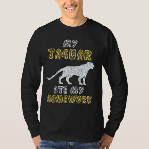Camiseta Meu Jaguar Comeu Meu Pantero De Casa Filha Animal