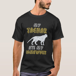 Camiseta Meu Jaguar Comeu Meu Pantero De Casa Filha Animal 