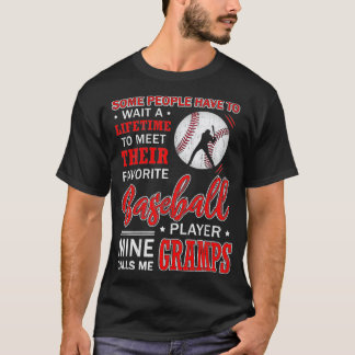 Camiseta Meu Jogador De Baseball Favorito Me Chama De Gramp