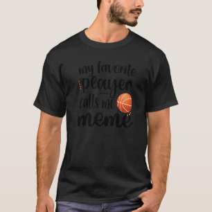 Camiseta Meu Jogador De Basquete Favorito Me Chama Avô De M