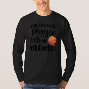 Camiseta Meu Jogador De Basquete Favorito Me Chama Avô De M