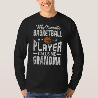 Camiseta Meu Jogador De Basquete Favorito Me Chama De Avó