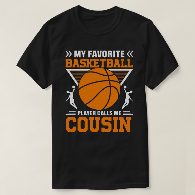 Camiseta Meu Jogador De Basquete Favorito Me Chama De CÚSSI (Frente do Design)